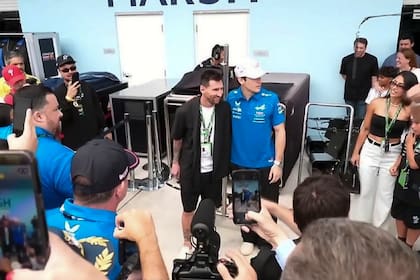 Lionel Messi y Franco Colapinto