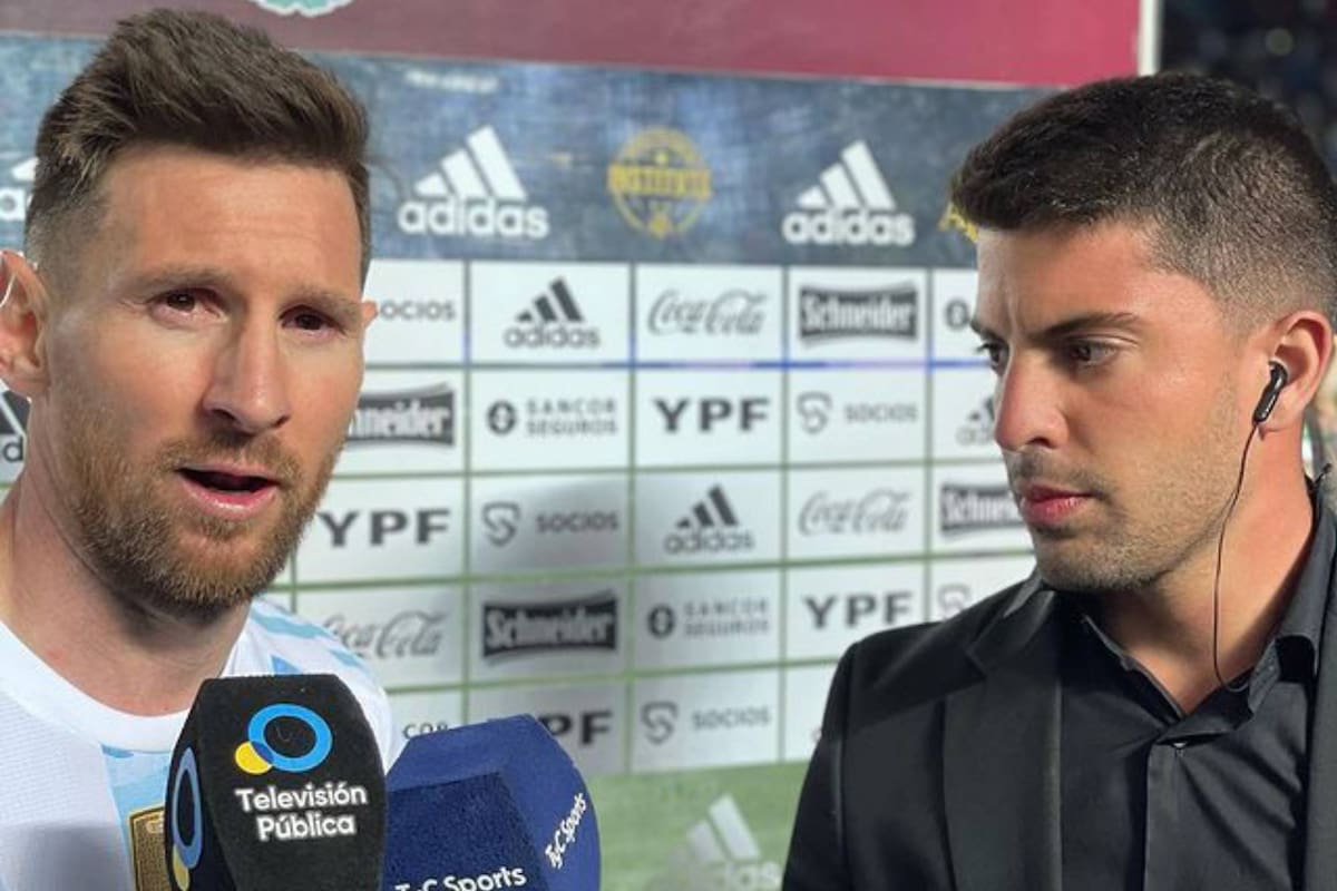 Lionel Messi y Gastón Edul