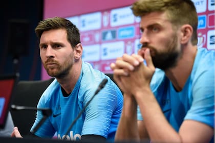 Lionel Messi y Gerard Piqué, líderes en el vestuario blaugrana.