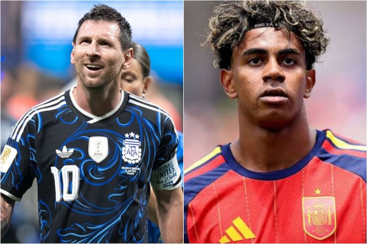 Lionel Messi y Lamine Yamal