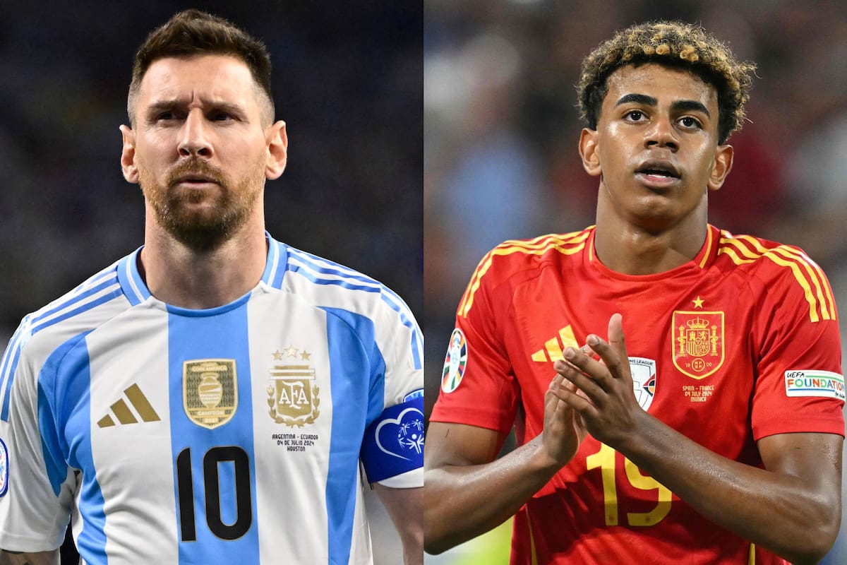 Lionel Messi y Lamine Yamal, las estrellas de la selección argentina y España, se verán las caras por primera vez en la Finalissima