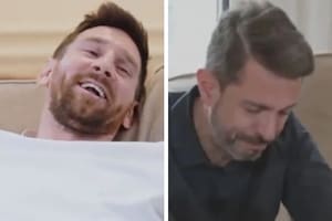 Lionel Messi y Pablo Giralt