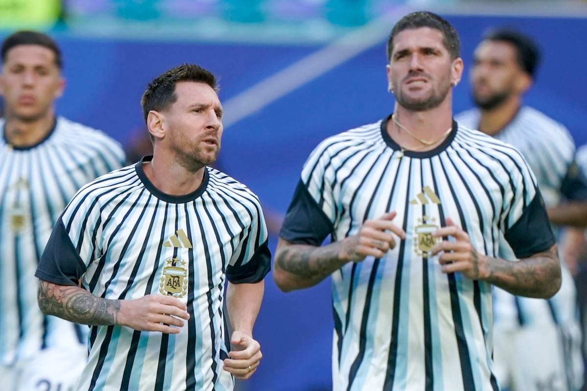 Lionel Messi y Rodrigo De Paul son habituales titulares de la selección argentina