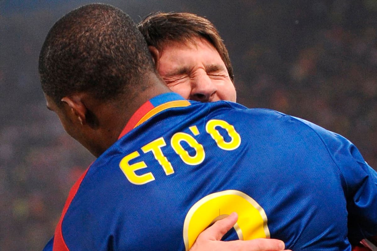Lionel Messi y Samuel Etoo