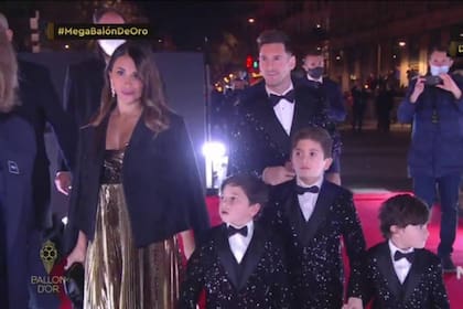 Lionel Messi y sus hijos