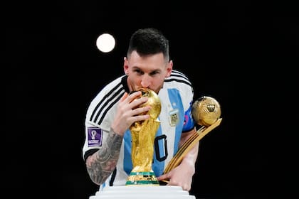 Lionel Messi y una de las fotos más icónicas con la camiseta de la selección argentina