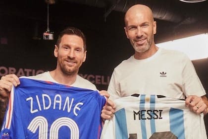 Lionel Messi y Zinedine Zidane, juntos en Miami