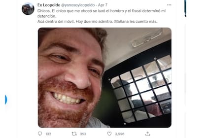 Lionel relató la situación en sus redes sociales donde se hizo viral