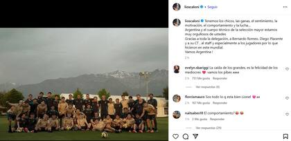 Lionel Scaloni acompañó el proceso del seleccionado sub 20 y consoló a los jugadores tras perder la final