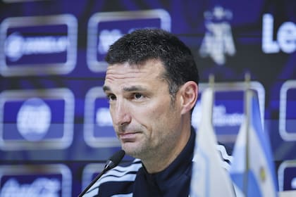 Lionel Scaloni, durante la conferencia de prensa previa al partido amistoso con Bolivia