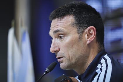 Lionel Scaloni, durante la conferencia de prensa previa al amistoso de este miércoles en Córdoba ante Bolivia