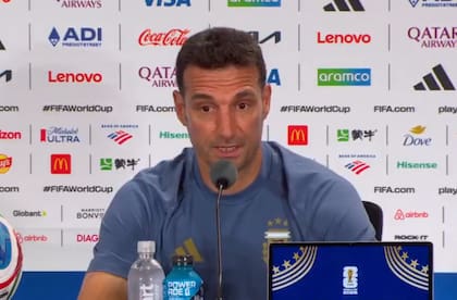 Lionel Scaloni, en la conferencia de prensa de este sábado