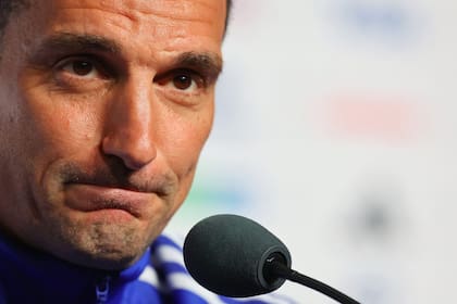 Lionel Scaloni, entrenador de la Argentina, en conferencia de prensa desde Atlanta