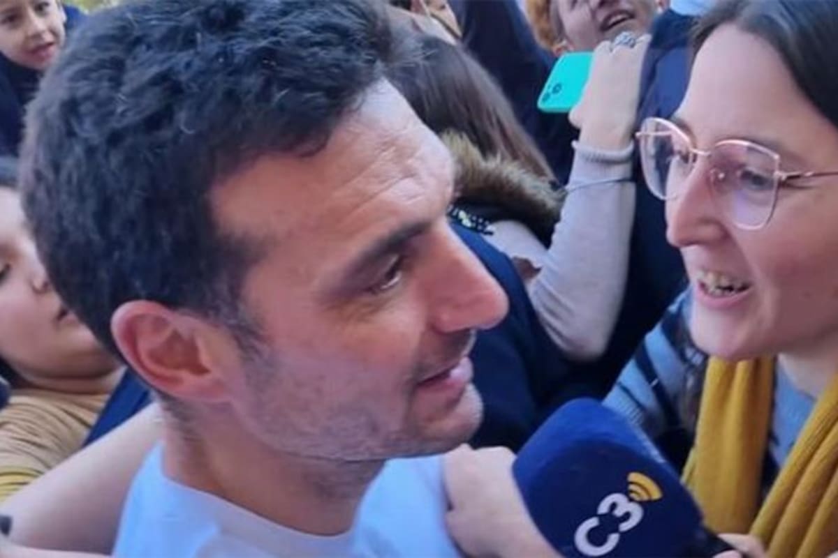 Lionel Scaloni fue a almorzar a Rosario