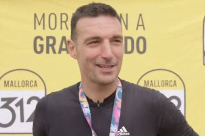 Lionel Scaloni pedaleó durante 5 horas en una carrera de ciclismo en Mallorca