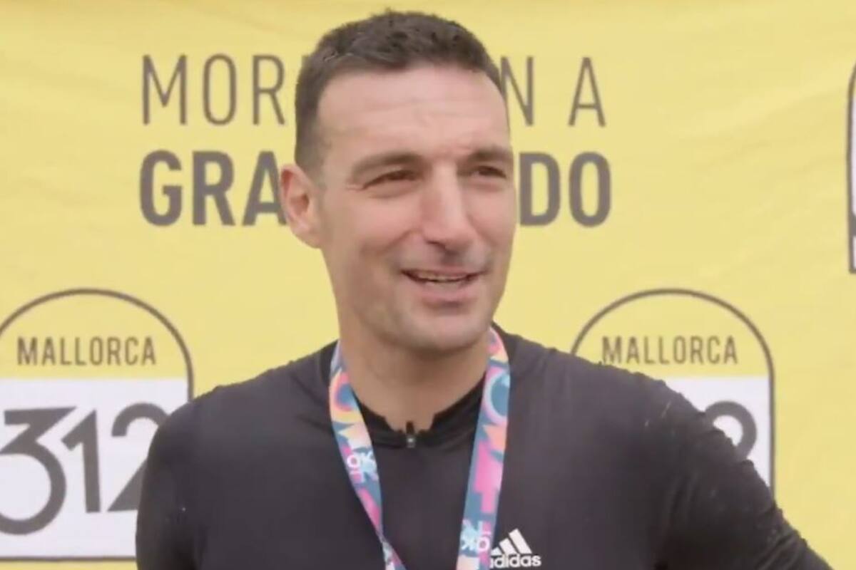 Lionel Scaloni pedaleó durante 5 horas en una carrera de ciclismo en Mallorca