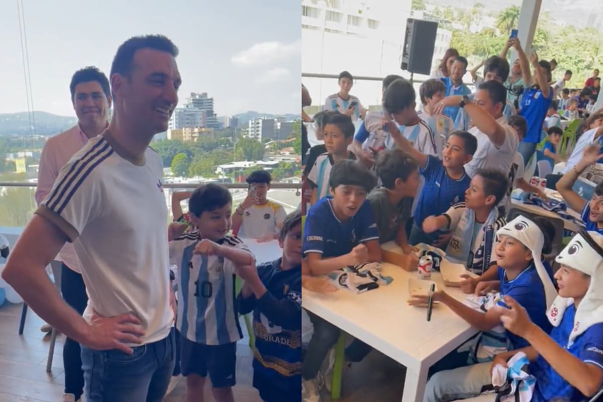 Lionel Scaloni se emocionó frente a los chicos