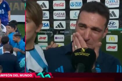 Lionel Scaloni se quebró ante la hazaña argentina: ¡Somos campeones!