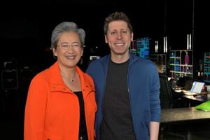 Lisa Su, CEO de AMD, y Sam Altman, CEO de OpenAI
