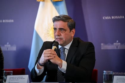 Lisandro Catalán, vicejefe de Gabinete, en la reunión con los jueces electorales