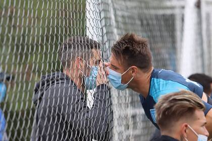 Lisandro López estuvo presente en el amistoso que Racing disputó este maiércoles frente a All Boys