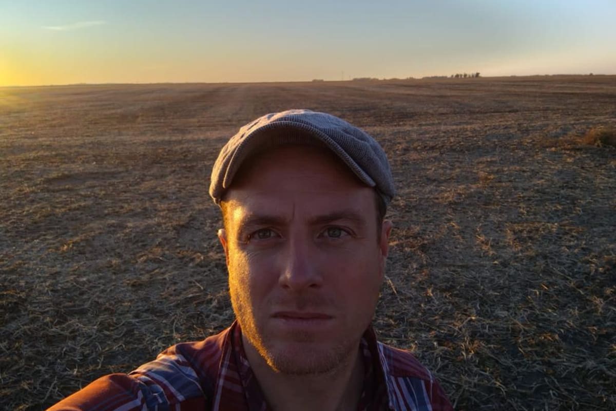 Lisandro Ripa, productor de Carlos Tejedor, donde las lluvias no repusieron de humedad a los suelos