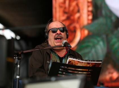 Lito Nebbia, durante su show en el Lollapalooza