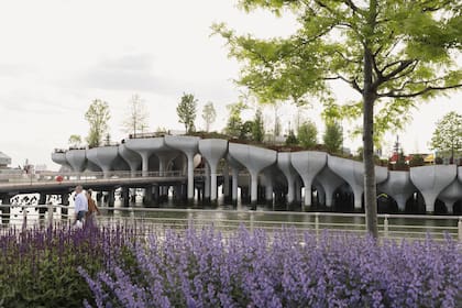 Little Island es un parque público construido sobre el río Hudson