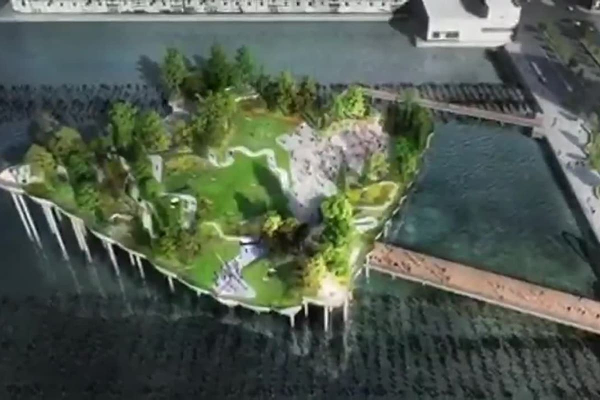 Little Island, nuevo parque flotante sobre el río Hudson