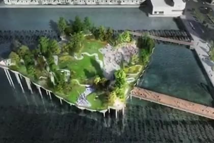 Little Island, nuevo parque flotante sobre el río Hudson