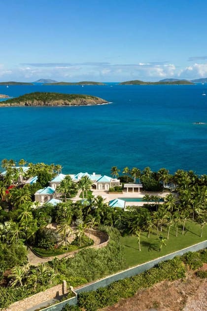 Little St. James Island, una de las propiedades del financiero Jeffrey Epstein, en el Caribe