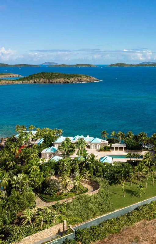 Little St. James Island, una de las propiedades del financiero Jeffrey Epstein, en el Caribe