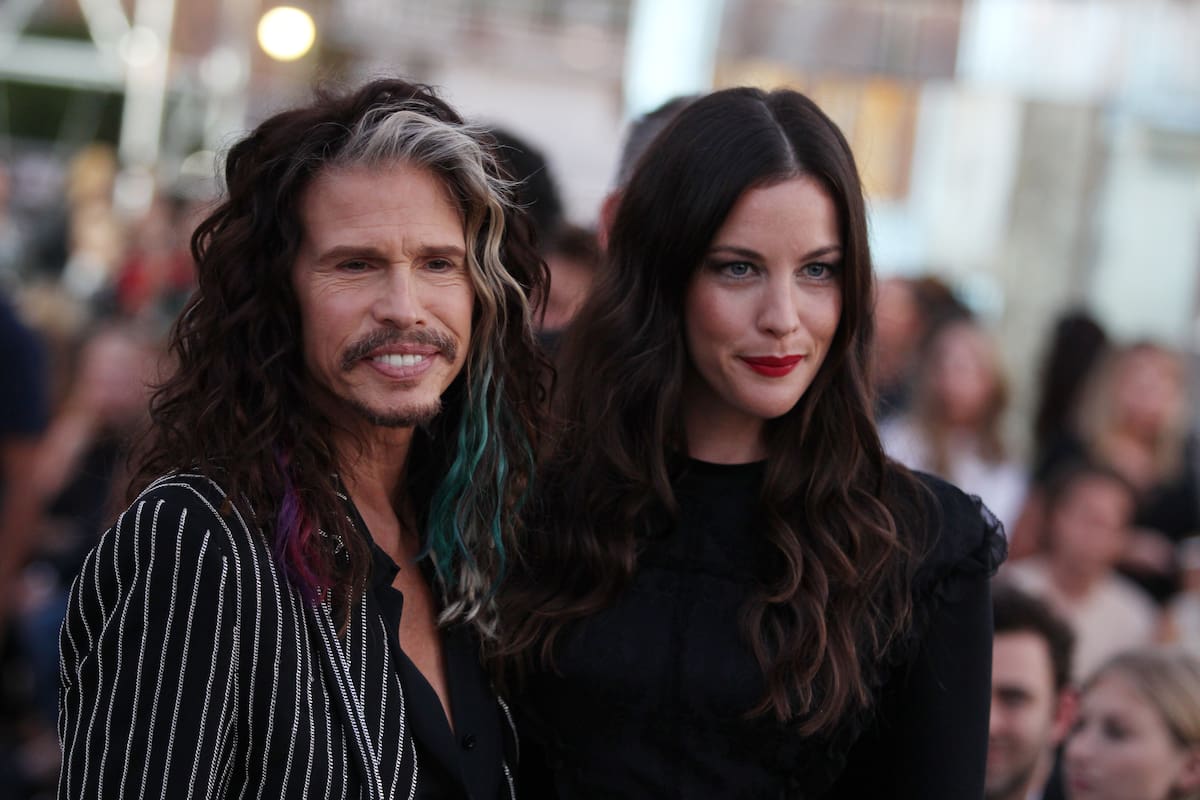Steven Tyler y Liv Tyler en un desfile de Givenchy en Nueva York