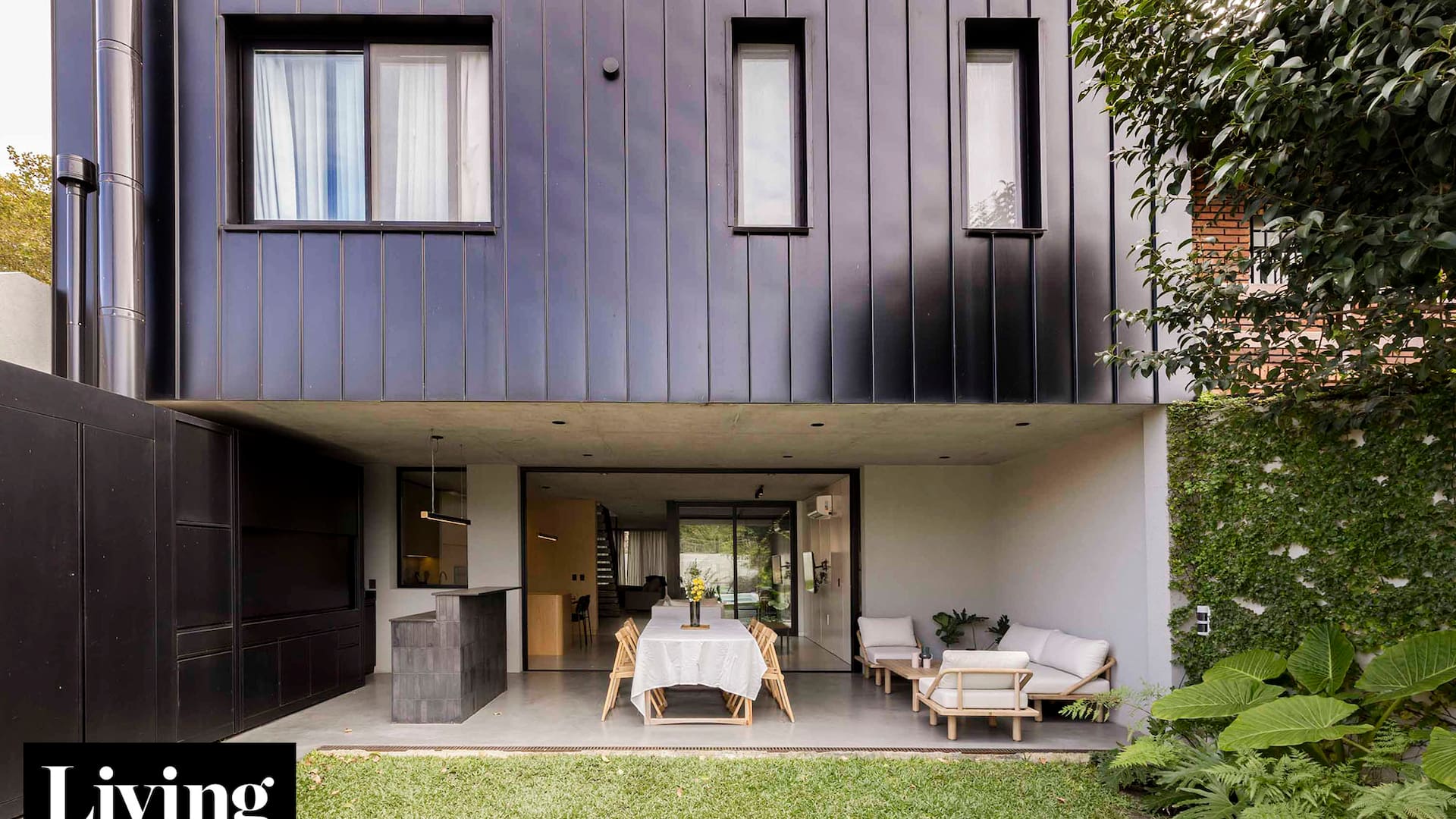 LIVING Casa entre medianeras en Martínez, arq. Franca Cisilino
