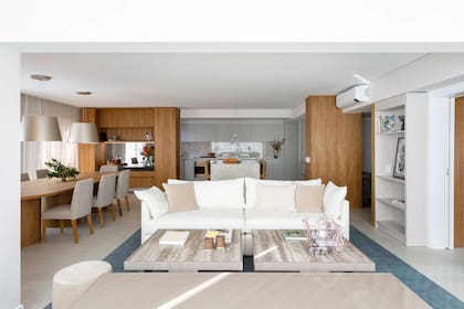 Living, comedor y cocina fueron pensados como un espacio social integrado.