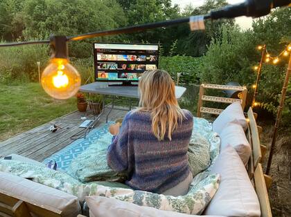 Living de exteriores, ideal para los meses de primavera y verano