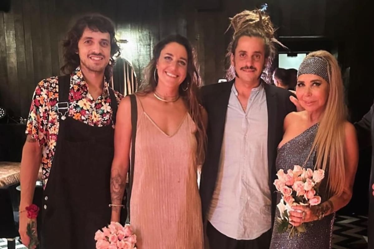 Liz junto a sus hijos: fue el mejor regalo que pudo recibir