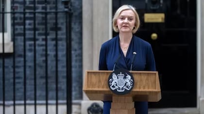 Liz Truss renunció después de 45 días al frente del gobierno