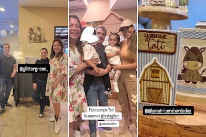 Lizy Tagliani invitó al cumpleaños de Tati a sus amigos de los medios, entre ellos, Jesica Cirio y Barby Franco