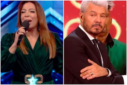 Lizy Tagliani y Marcelo Tinelli, estrellas de la noche televisiva que ayer resignaron parte de su público