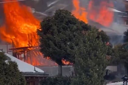 Llamas imparables en Courchevel