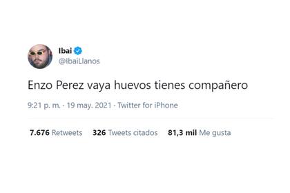 Llanos felicitó al volante millonario