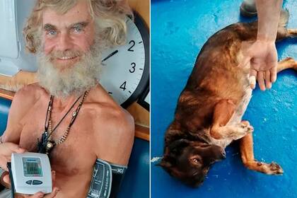 Llega a tierra el náufrago australiano, después de sobrevivir tres meses perdido en alta mar junto a su perrita