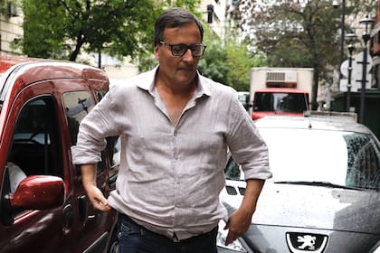 Llegada de Cristian Graf al juzgado nacional en lo criminal y correccional