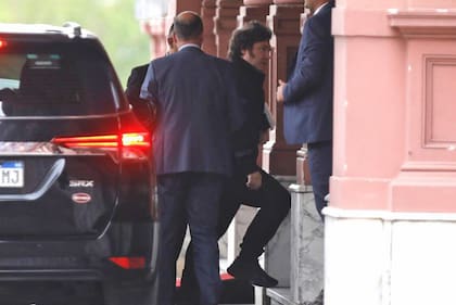 Llegada de Javier Milei a Casa Rosada
