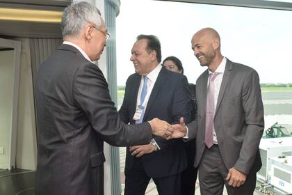Llegada de Lee Hsien Loong, Primer Ministro de Singapur