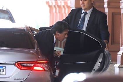 Llegada de ministros a Casa Rosada. Nicolás Posse