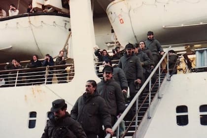 Los prisioneros que llegaron a Puerto Madryn en 1982