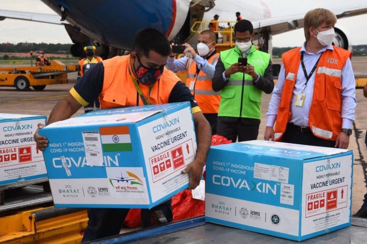 Llegada de vacunas Covaxin, de India, a Paraguay
