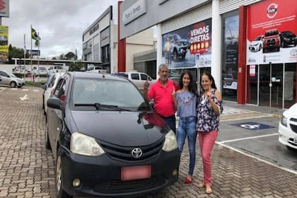 Rivasplata usaba su Etios para todo, hasta para viajar desde Brasil a Perú.
